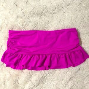 Hot Pink Swim Bottoms Skirt Style